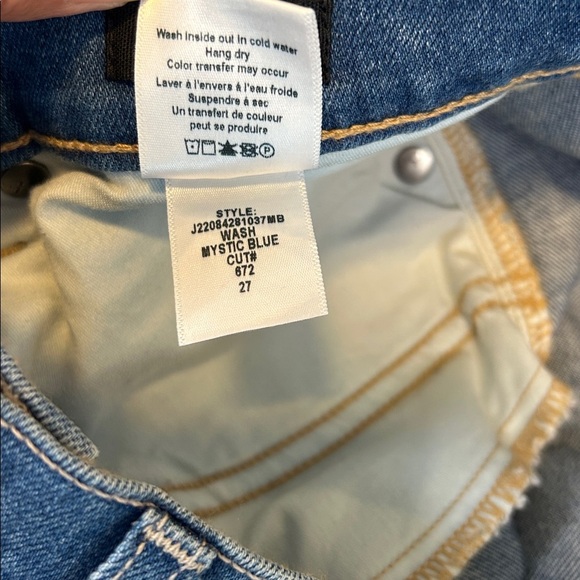 Veronica Beard Carson High-Rise Ankle Flare Denim Jeans | Mystic Blue Wash | 27 - Picture 8 of 11